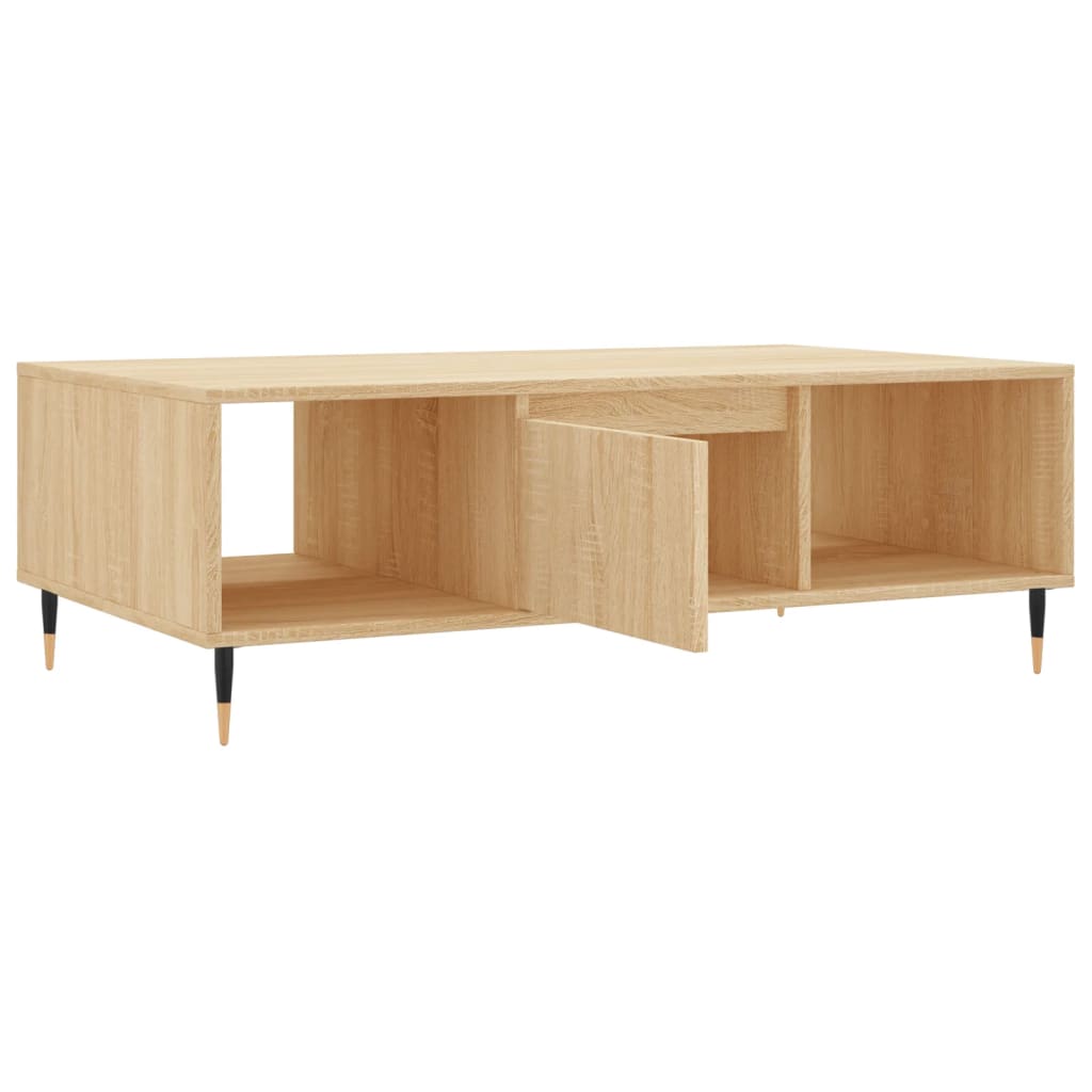Tavolino da Salotto Rovere Sonoma 104x60x35cm Legno Multistrato | homemem39