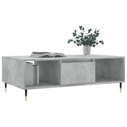 Tavolino Salotto Grigio Cemento 104x60x35 cm Legno Multistrato | homemem39