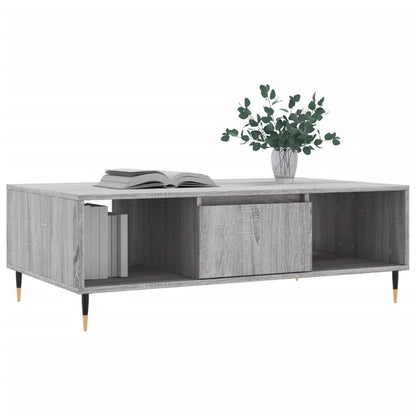 Tavolino da Salotto Grigio Sonoma 104x60x35cm Legno Multistrato | homemem39