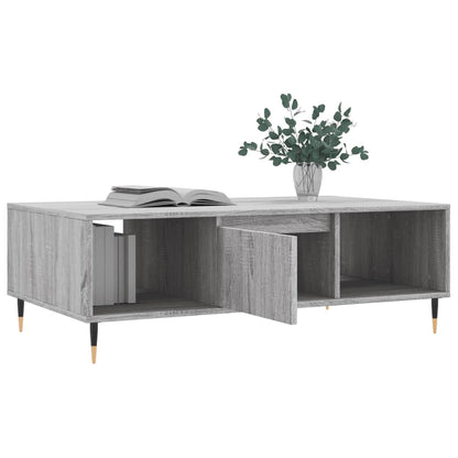 Tavolino da Salotto Grigio Sonoma 104x60x35cm Legno Multistrato