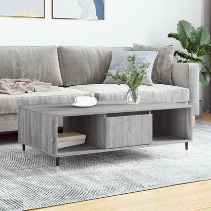 Tavolino da Salotto Grigio Sonoma 104x60x35cm Legno Multistrato | homemem39