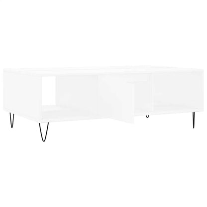 Tavolino da Salotto Bianco 104x60x35 cm in Legno Multistrato | homemem39