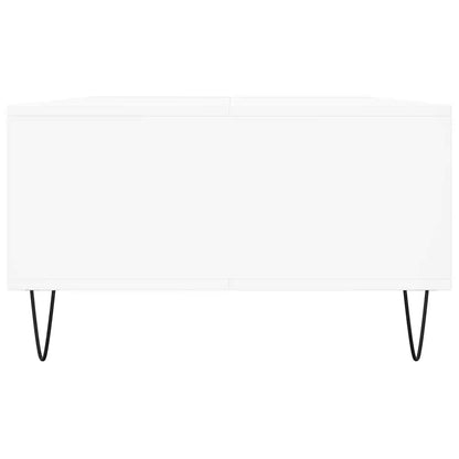 Tavolino da Salotto Bianco 104x60x35 cm in Legno Multistrato | homemem39