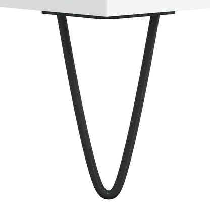 Tavolino da Salotto Bianco 104x60x35 cm in Legno Multistrato