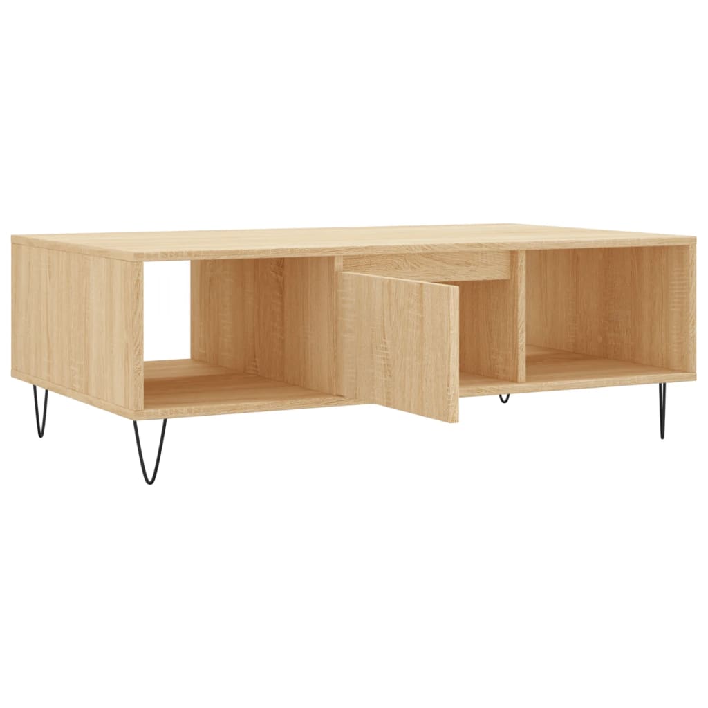 Tavolino da Salotto Rovere Sonoma 104x60x35cm Legno Multistrato | homemem39