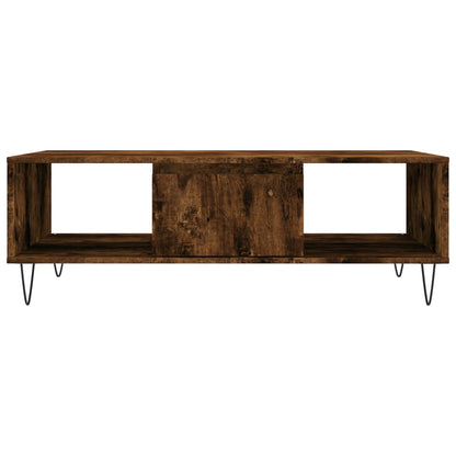 Tavolino da Salotto Rovere Fumo 104x60x35 cm Legno Multistrato