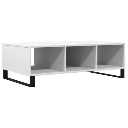 Tavolino da Salotto Bianco 104x60x35 cm in Legno Multistrato