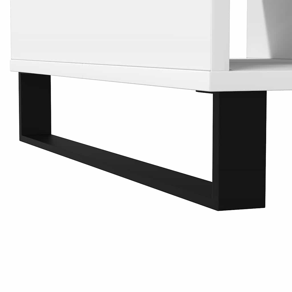 Tavolino da Salotto Bianco 104x60x35 cm in Legno Multistrato