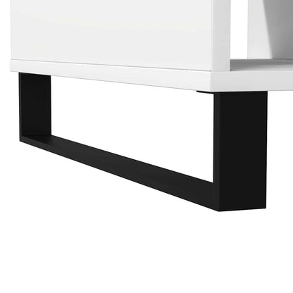 Tavolino da Salotto Bianco 104x60x35 cm in Legno Multistrato