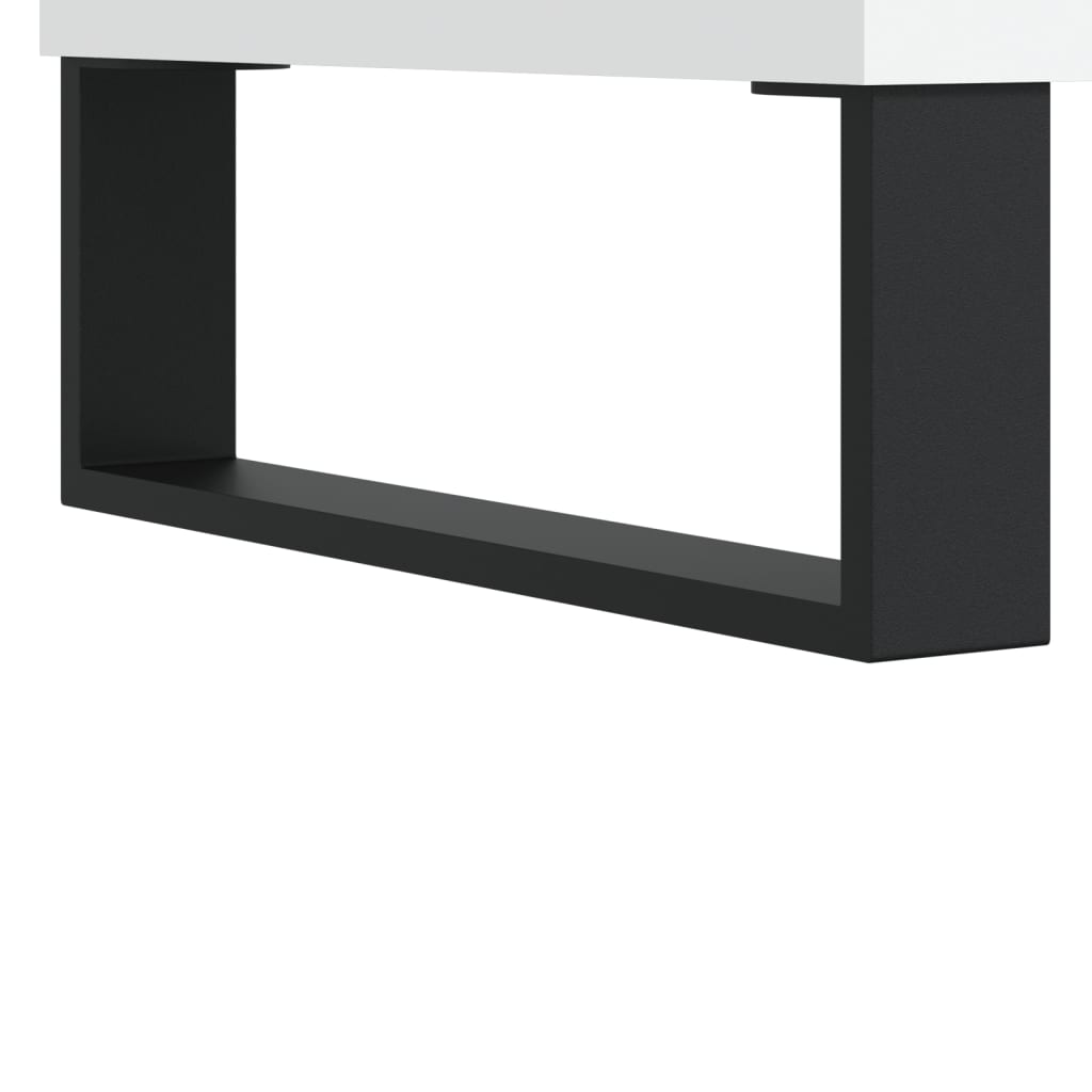 Tavolino da Salotto Bianco 104x60x35 cm in Legno Multistrato