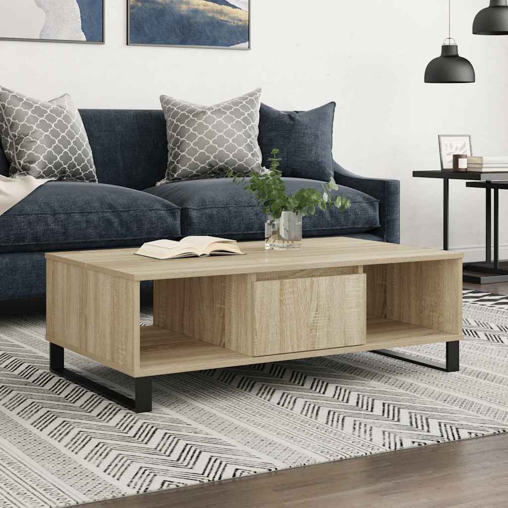 Tavolino da Salotto Rovere Sonoma 104x60x35cm Legno Multistrato