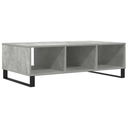 Tavolino Salotto Grigio Cemento 104x60x35 cm Legno Multistrato
