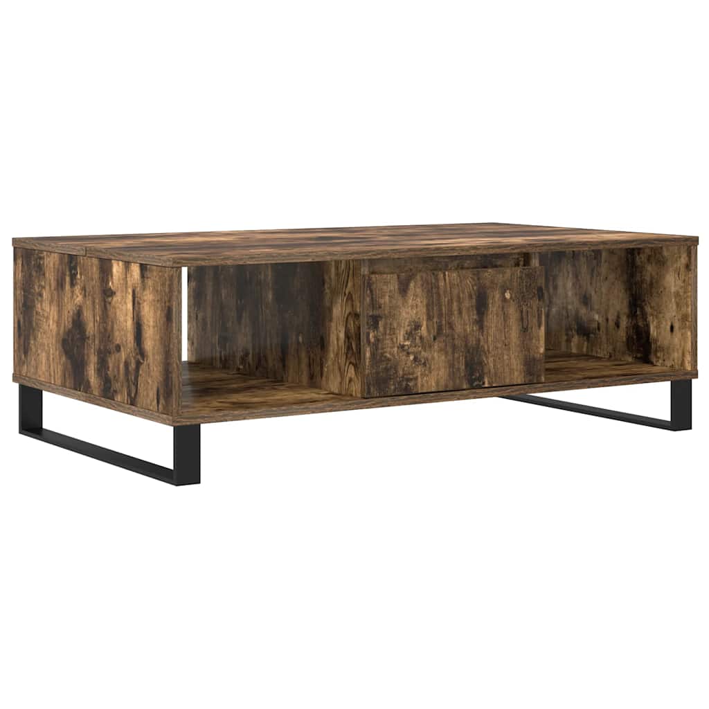 Tavolino da Salotto Rovere Fumo 104x60x35 cm Legno Multistrato