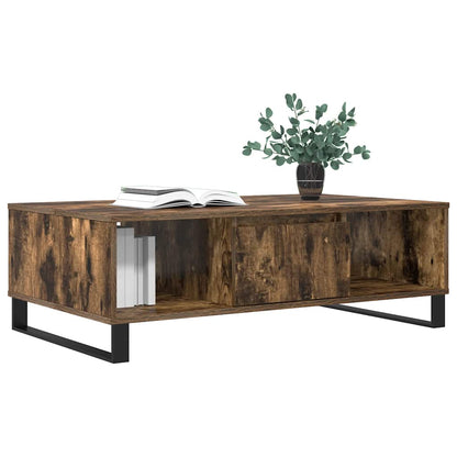 Tavolino da Salotto Rovere Fumo 104x60x35 cm Legno Multistrato