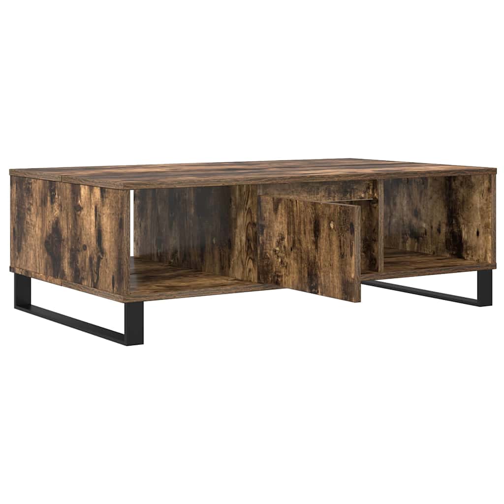Tavolino da Salotto Rovere Fumo 104x60x35 cm Legno Multistrato