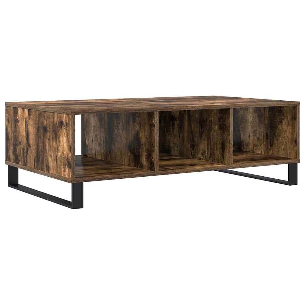 Tavolino da Salotto Rovere Fumo 104x60x35 cm Legno Multistrato