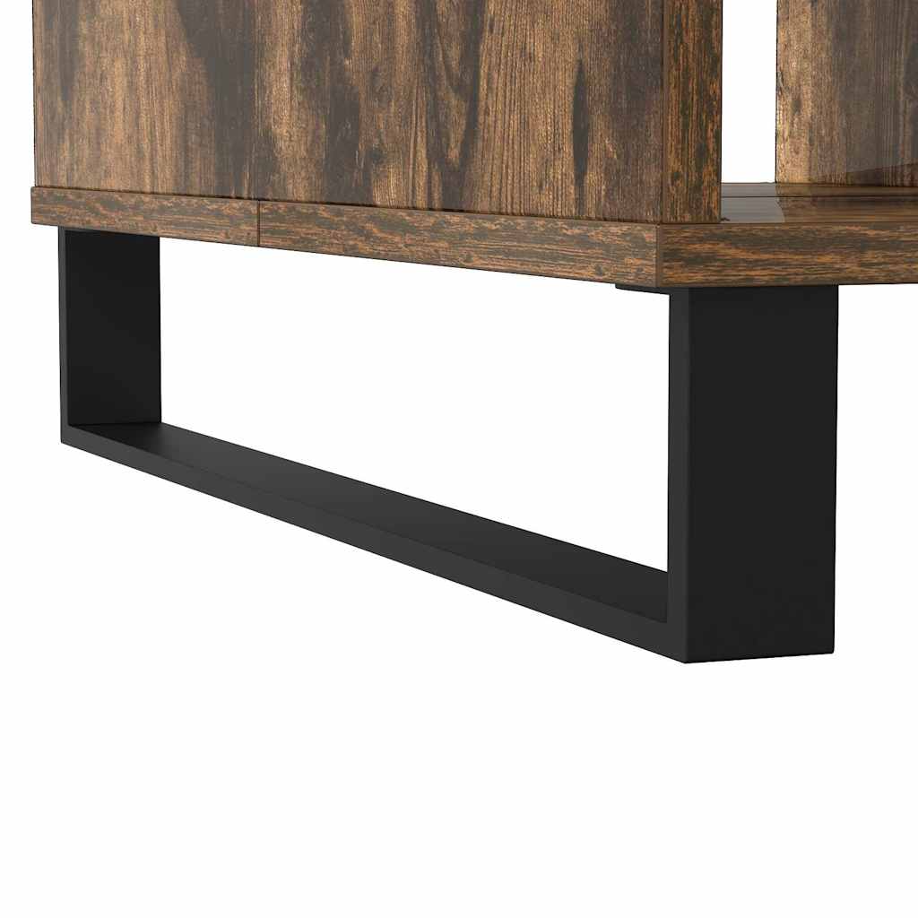 Tavolino da Salotto Rovere Fumo 104x60x35 cm Legno Multistrato