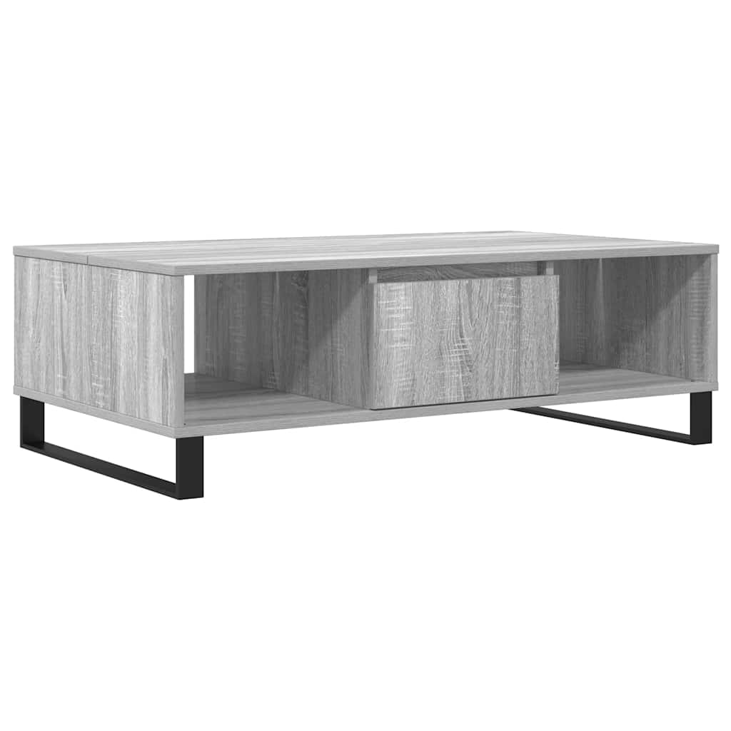 Tavolino da Salotto Grigio Sonoma 104x60x35cm Legno Multistrato