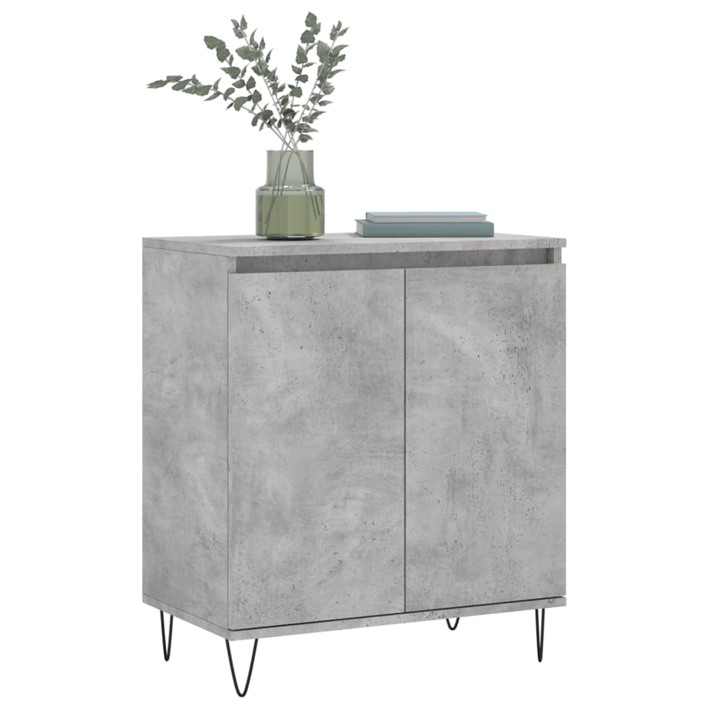 Credenza Grigio Cemento 60x35x70 cm in Legno Multistrato - homemem39