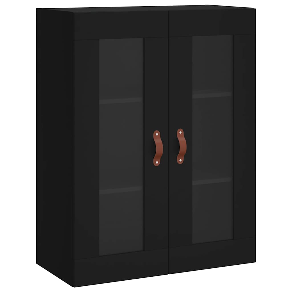 Mobile a Parete Nero 69,5x34x90 cm | homemem39