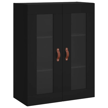 Mobile a Parete Nero 69,5x34x90 cm | homemem39