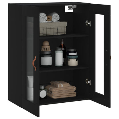 Mobile a Parete Nero 69,5x34x90 cm | homemem39