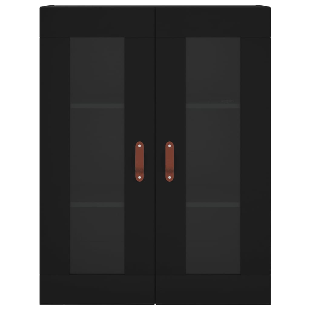 Mobile a Parete Nero 69,5x34x90 cm | homemem39