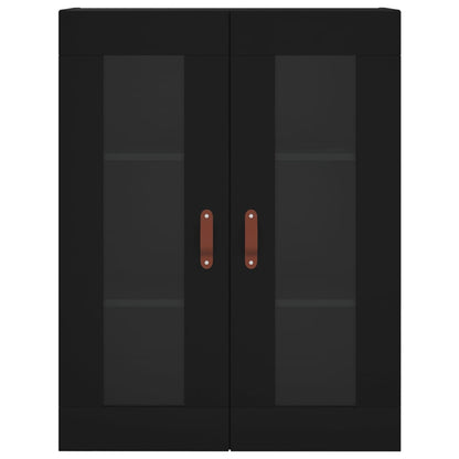 Mobile a Parete Nero 69,5x34x90 cm | homemem39