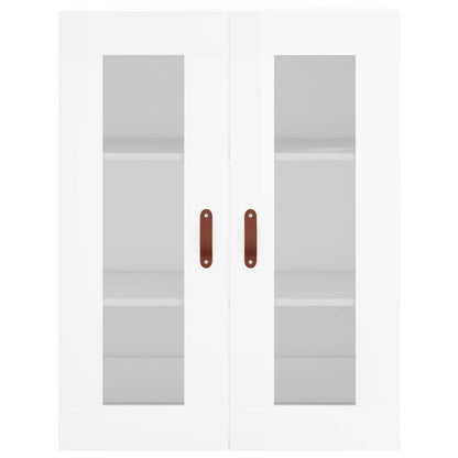 Mobile a Parete Bianco Lucido 69,5x34x90 cm | homemem39