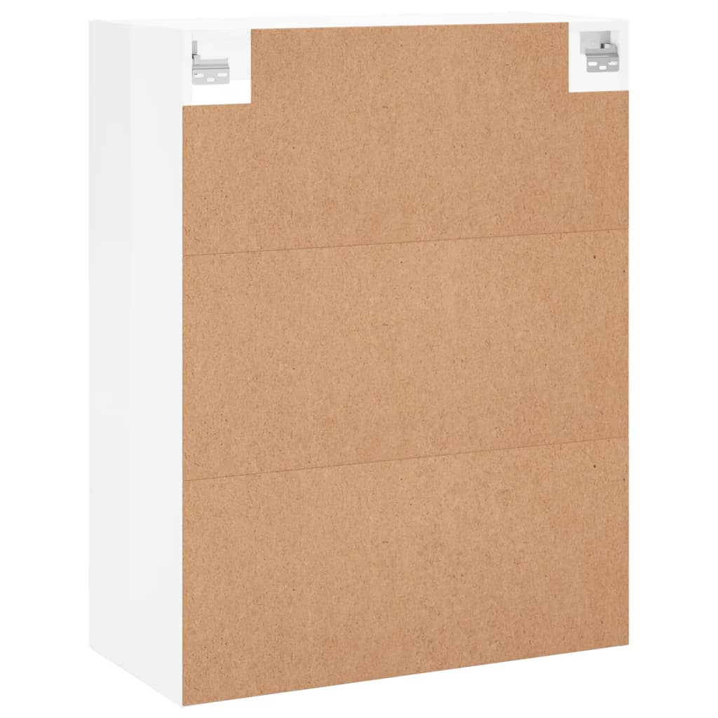 Mobile a Parete Bianco Lucido 69,5x34x90 cm | homemem39
