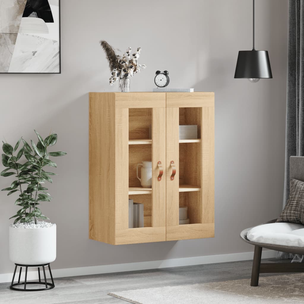 Mobile a Parete Rovere Sonoma 69,5x34x90 cm | homemem39