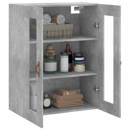 Mobile a Parete Grigio Cemento 69,5x34x90 cm - homemem39