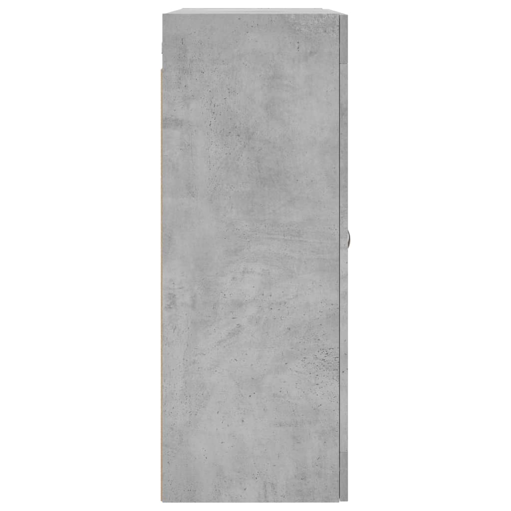 Mobile a Parete Grigio Cemento 69,5x34x90 cm - homemem39