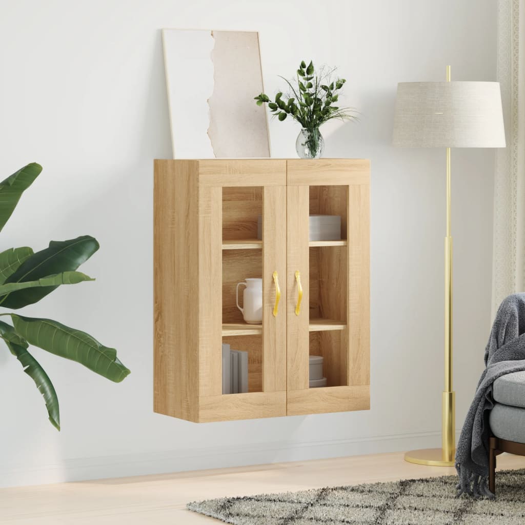 Mobile a Parete Rovere Sonoma 69,5x34x90 cm | homemem39