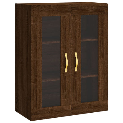 Brown Oak Wall Cabinet 69.5x34x90 cm