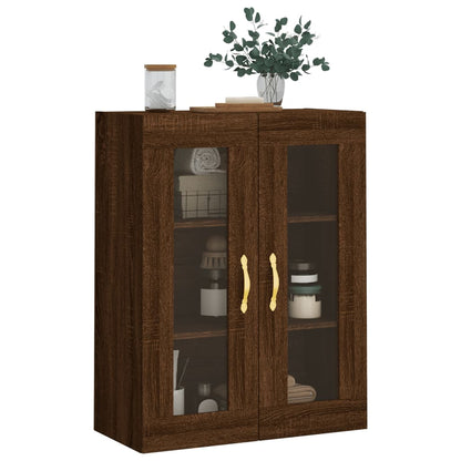 Brown Oak Wall Cabinet 69.5x34x90 cm