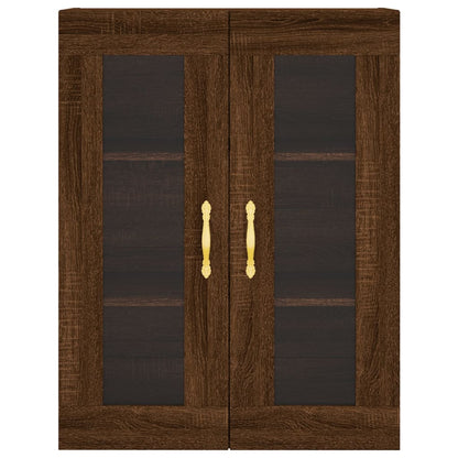 Brown Oak Wall Cabinet 69.5x34x90 cm