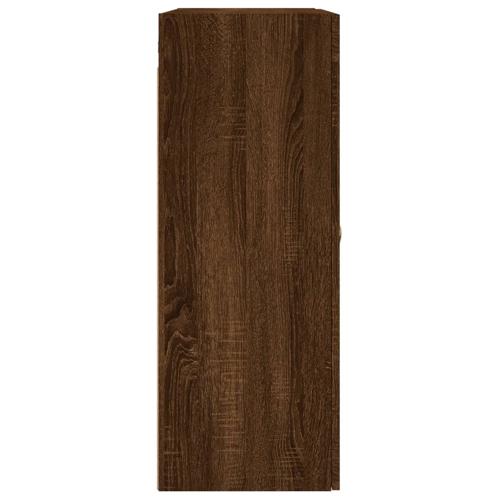 Brown Oak Wall Cabinet 69.5x34x90 cm