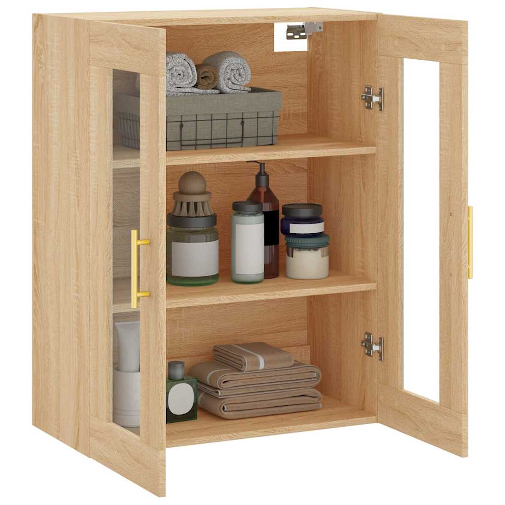 Mobile a Parete Rovere Sonoma 69,5x34x90 cm | homemem39