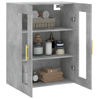 Mobile a Parete Grigio Cemento 69,5x34x90 cm | homemem39