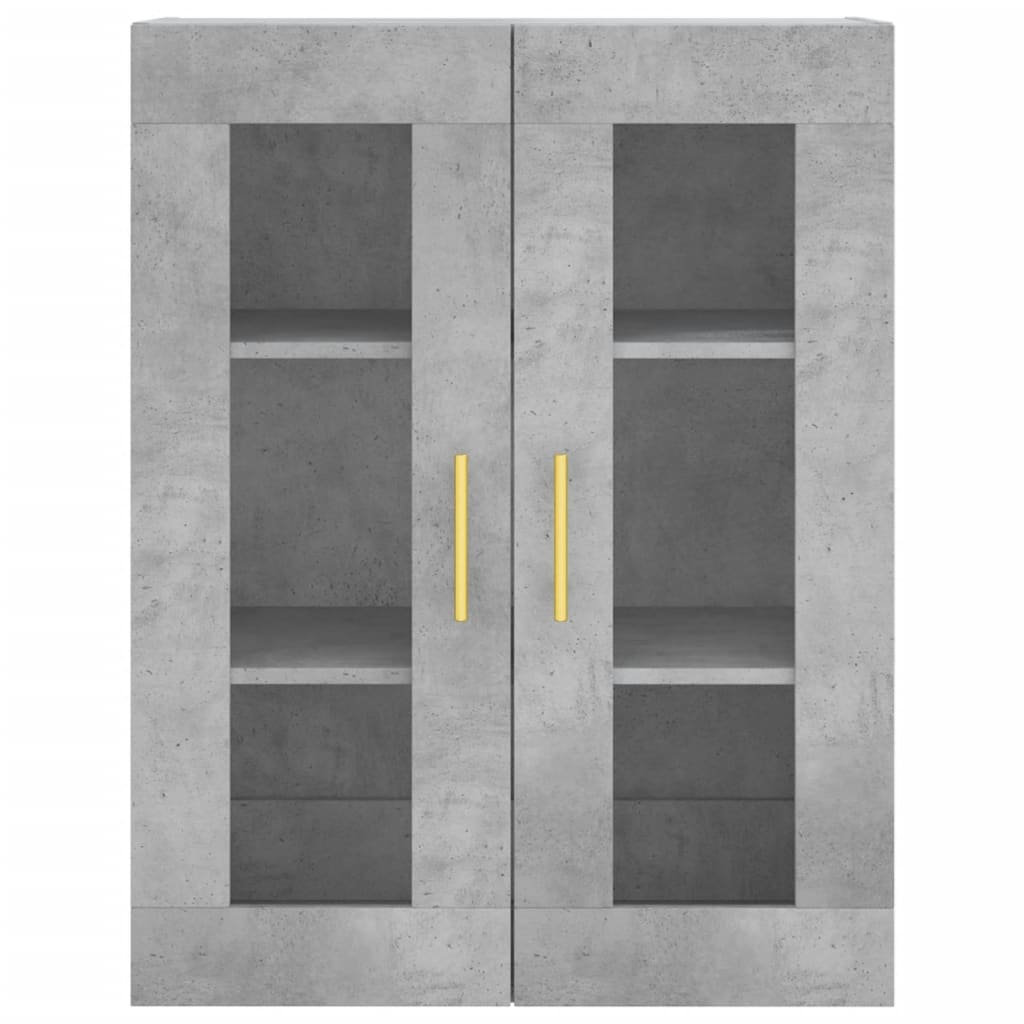 Mobile a Parete Grigio Cemento 69,5x34x90 cm | homemem39