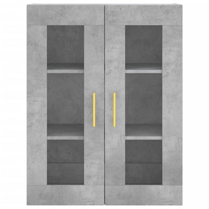 Mobile a Parete Grigio Cemento 69,5x34x90 cm | homemem39