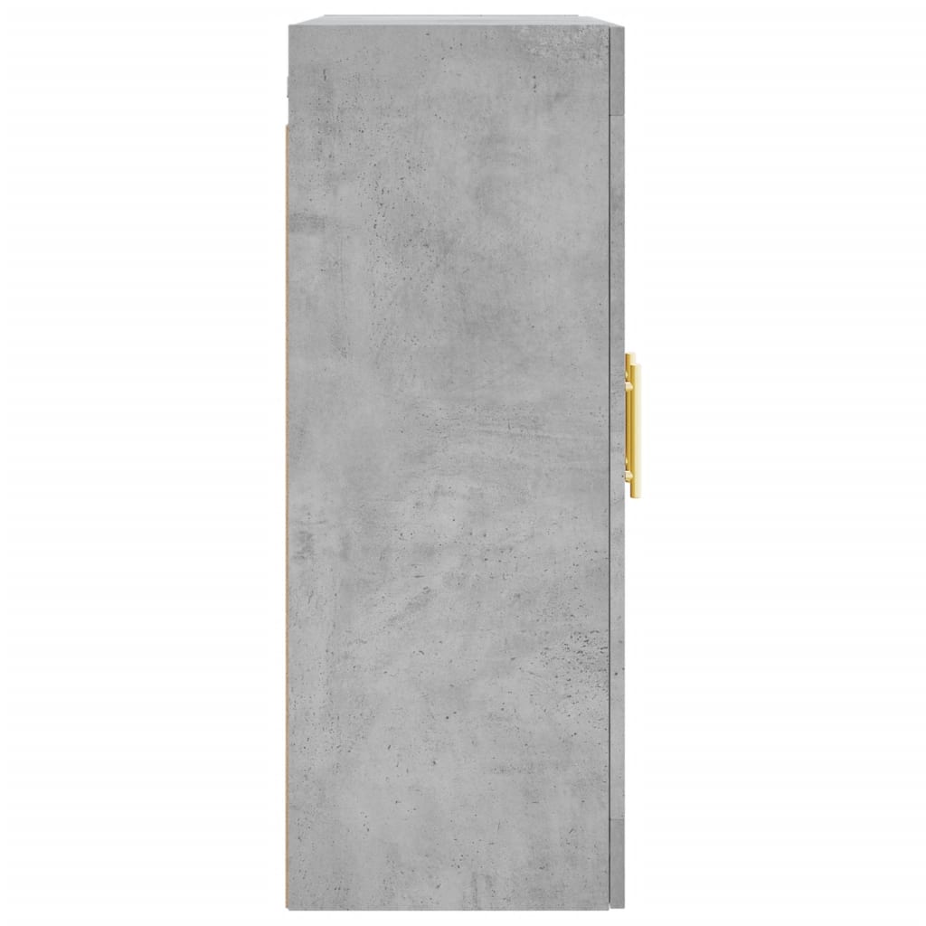 Mobile a Parete Grigio Cemento 69,5x34x90 cm | homemem39