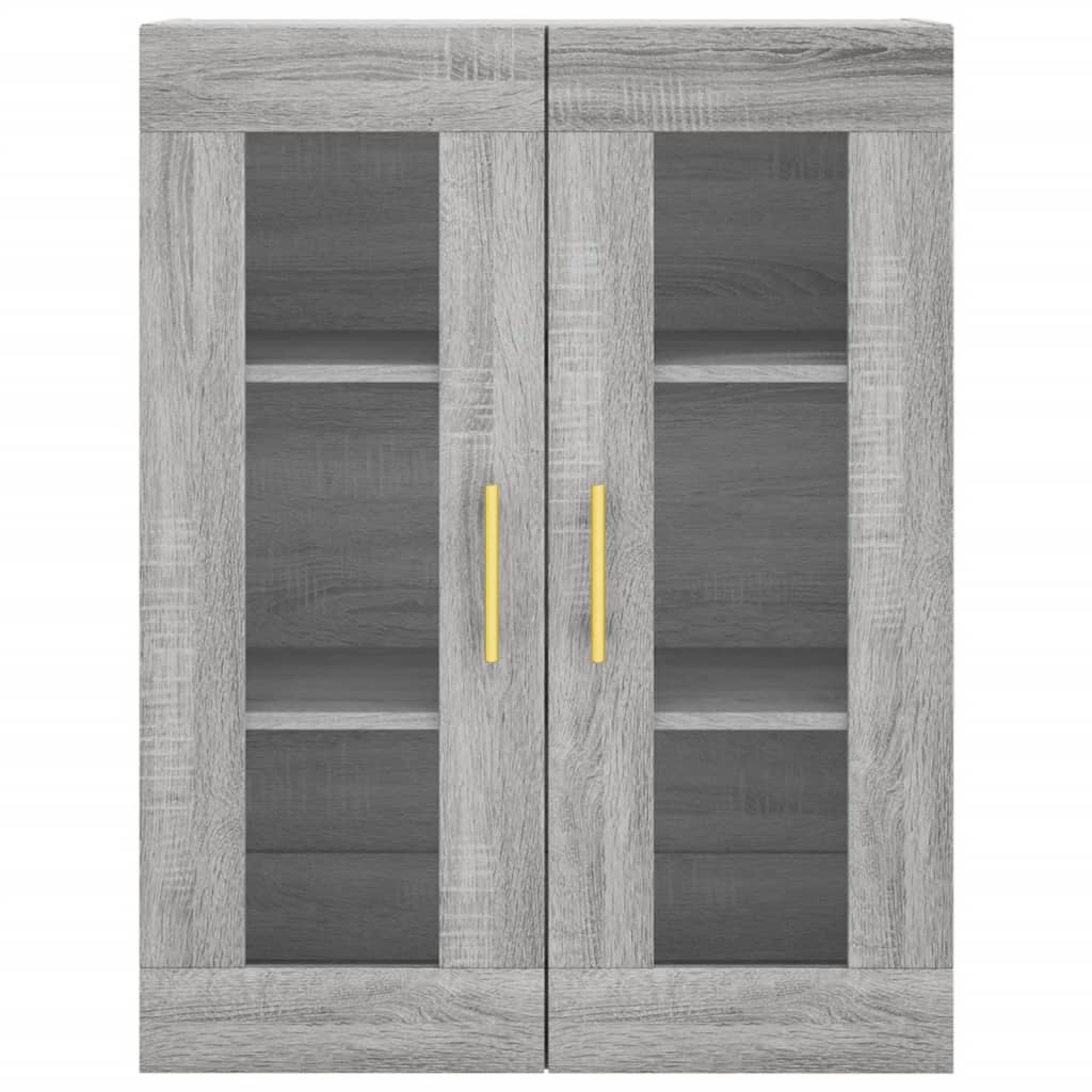 Mobile a Parete Grigio Sonoma 69,5x34x90 cm