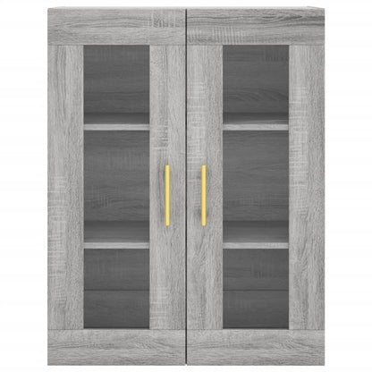 Mobile a Parete Grigio Sonoma 69,5x34x90 cm