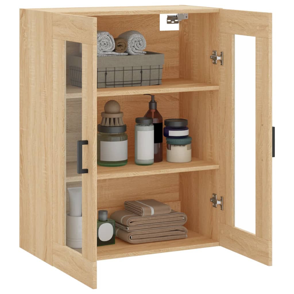 Mobile a Parete Rovere Sonoma 69,5x34x90 cm | homemem39