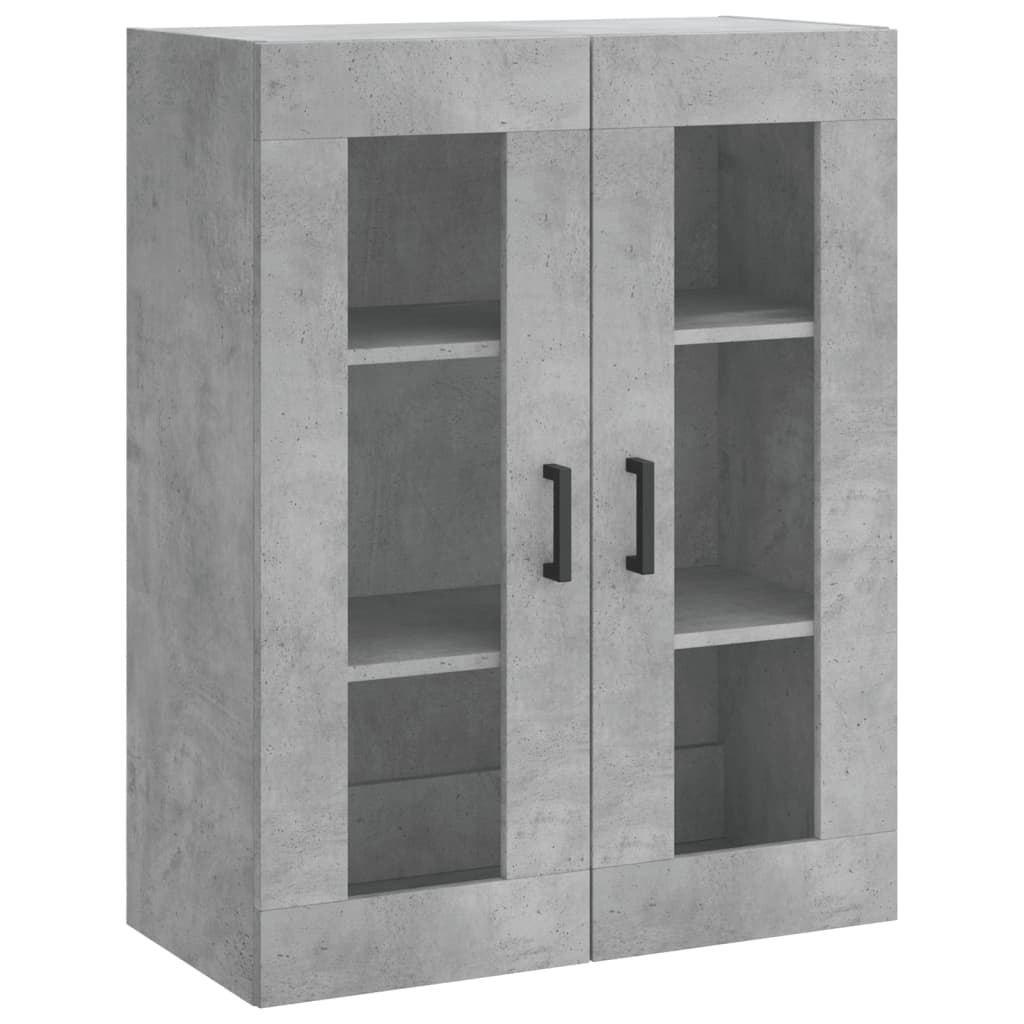 Mobile a Parete Grigio Cemento 69,5x34x90 cm | homemem39