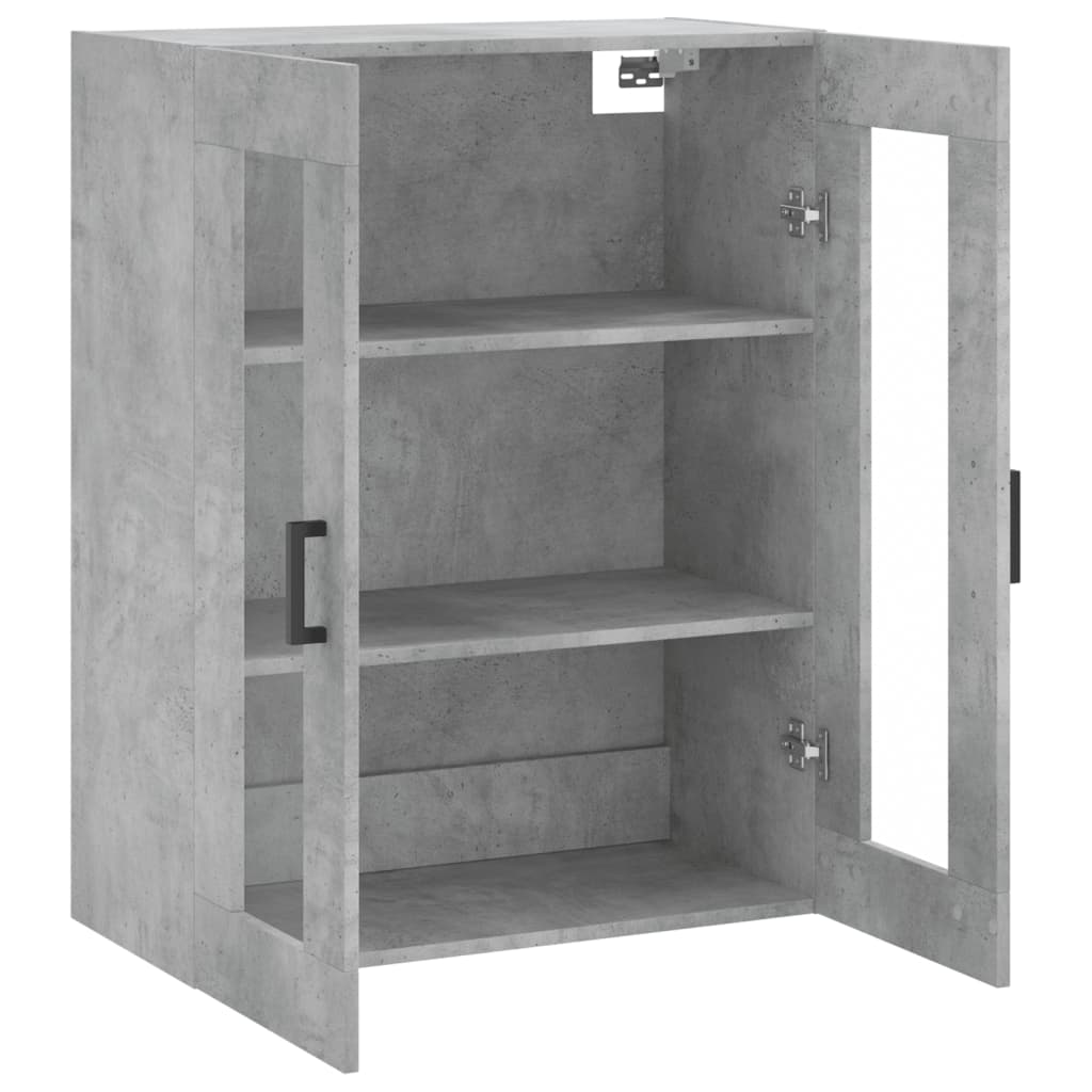 Mobile a Parete Grigio Cemento 69,5x34x90 cm | homemem39