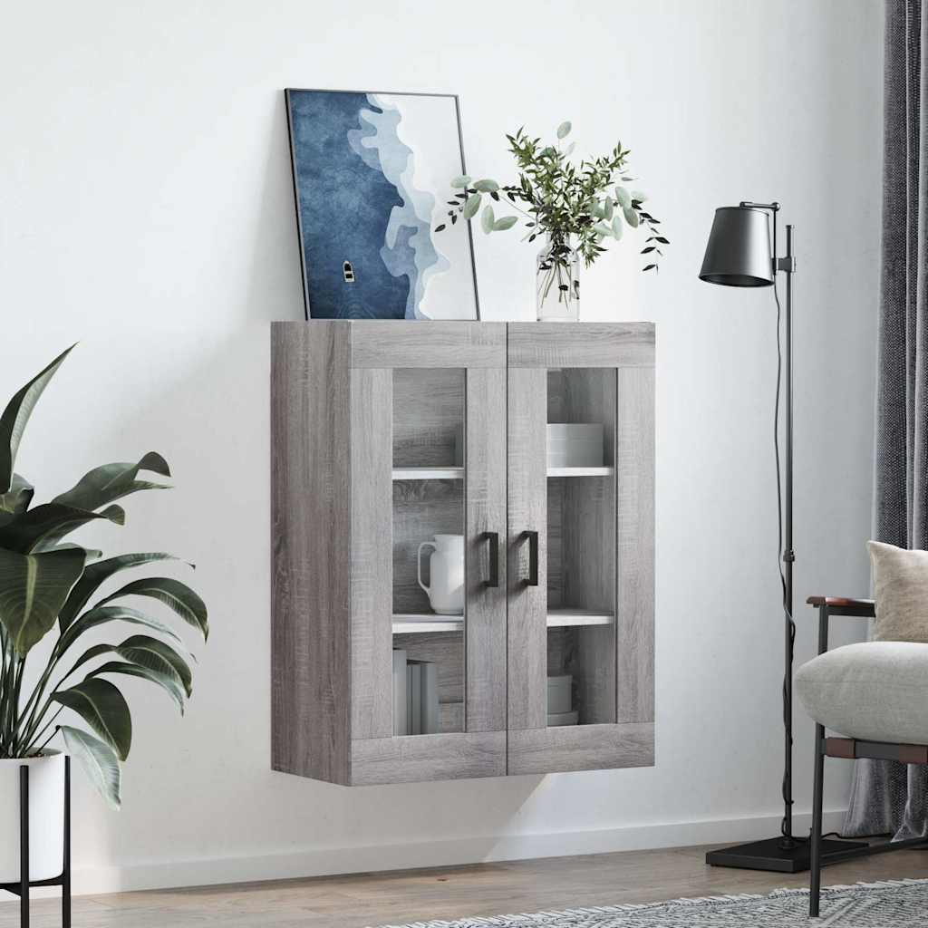 Mobile a Parete Grigio Sonoma 69,5x34x90 cm | homemem39