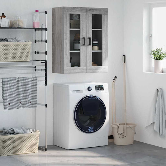 Mobile a Parete Grigio Sonoma 69,5x34x90 cm | homemem39